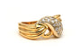Bague 55 Bague contemporaine or jaune sertie de diamants (+-0.236ct) 58 Facettes 20419