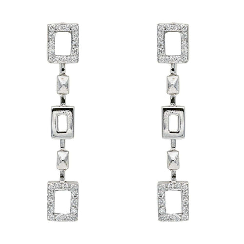 Boucles d'oreilles Boucles d'oreilles Or blanc Diamant 58 Facettes 3814807CN