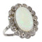 Bague 60 Élégance classique : l'attrait intemporel d'une bague opale vintage des années 1950 58 Facettes 17226-0017