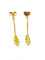 Boucles d'oreilles Paire de boucle d'oreille pendants feuilles en or 58 Facettes 3483