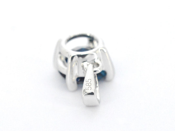 Pendentif Pendentif en or blanc avec topaze 58 Facettes 2331