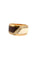 Bague Bague vintage or jaune et diamants , bois et ivoire 58 Facettes