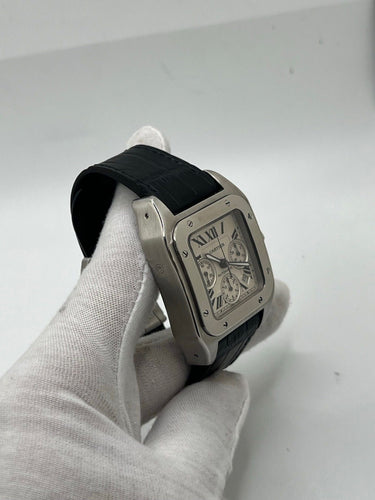 Montre Cartier Santos 100 XL Chronograph 58 Facettes