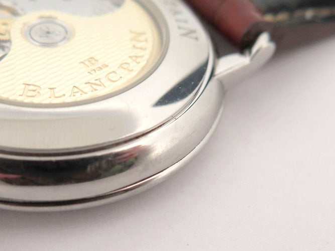 Montre montre BLANCPAIN villeret ultra plate 6651-1127-55b 40mm acier auto 58 Facettes 272432