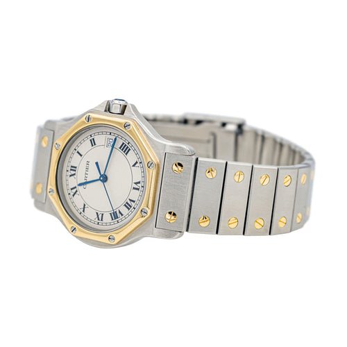 Montre Cartier Montre Santos Acier, Or jaune 58 Facettes 3744336CN