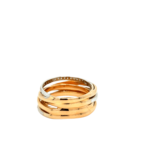 Bague 56 Bague Or Rose et Diamants 58 Facettes 1.0000227/4