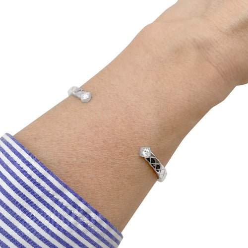 Bracelet Bracelet Chanel, "Coco Crush", or blanc, diamants. 58 Facettes 35011