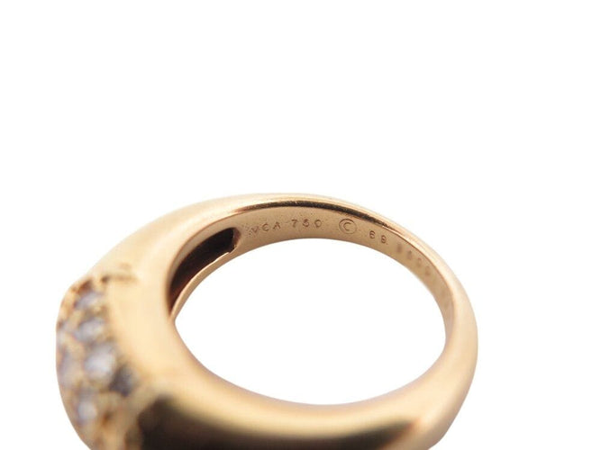 Bague 49 bague VAN CLEEF & ARPELS philippine t49 sertie diamants 0.54ct or jaune 18k 58 Facettes 268619