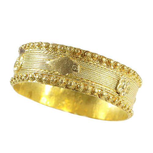 Ehering antik aus 18 Karat Gold, um 1820 – Tragen Sie ein Stück Geschichte, spüren Sie die Liebe 