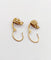 Boucles d'oreilles Dormeuses antique or perle en serti griffes 58 Facettes A05421