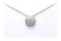 Pendentif Pendentif contemporain en or blanc serti de diamants 58 Facettes 21053