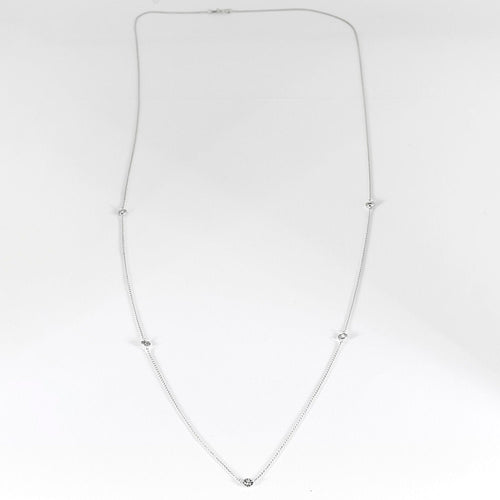 Collier COLLIER LA BRUNE ET LA BLONDE SAUTOIR 5 DIAMANTS 58 Facettes M8927