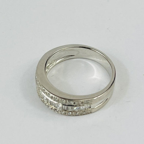 Bague 53 Bague Or Blanc et Diamants 58 Facettes 20400000825