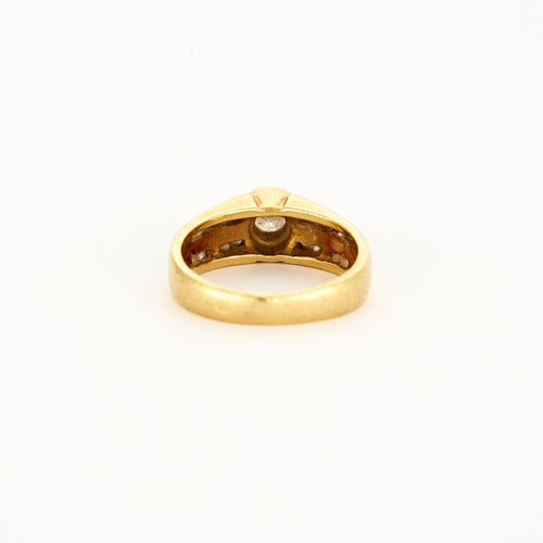 Bague 54 Bague Chevalière Solitaire 58 Facettes LP621