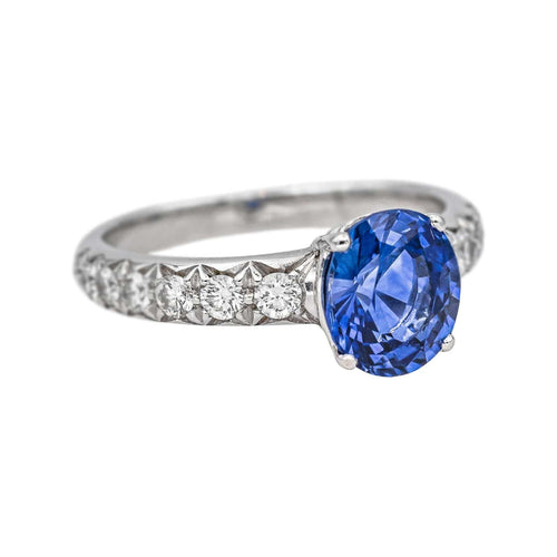 Ring 52 White gold ring Sapphire, Diamond 58 Facettes 4795162CN