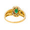 Bague 50 Bague  Or jaune Emeraude, Diamant 58 Facettes 4191878CN