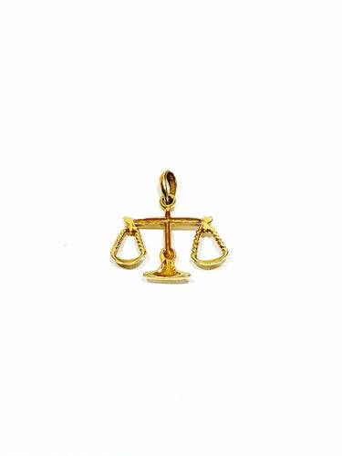 Pendentif Pendentif Justice Balance or jaune diamant 58 Facettes
