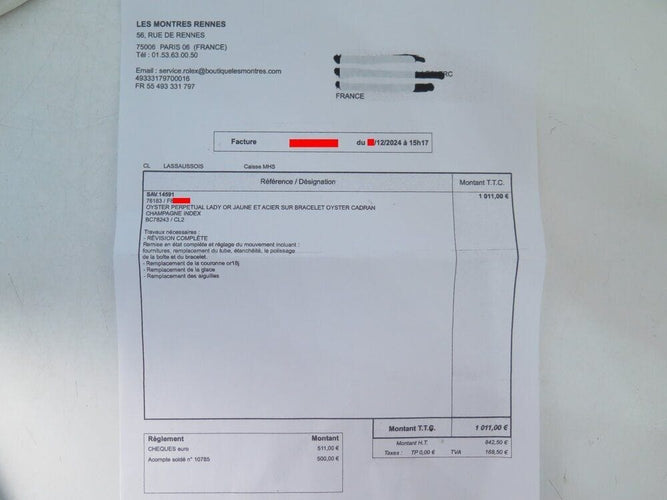 Montre vintage montre ROLEX 76183 oyster perpetual lady or & acier garantie auto 58 Facettes 265437