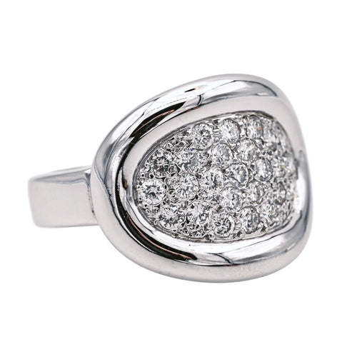 Bague 58 bague Or blanc Diamant 58 Facettes 4031098RV
