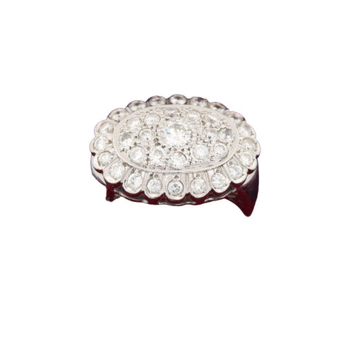 Bague 56 Bague vintage en or blanc et diamants 58 Facettes