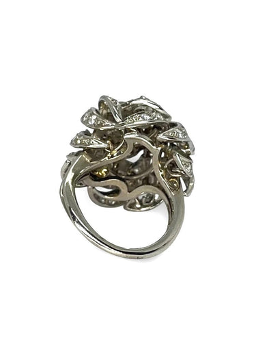 Bague 50 Bague ancienne or et platine diamants 2,90 ct 58 Facettes 67201