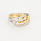 Bague 55 Bague bicolore diamants 58 Facettes