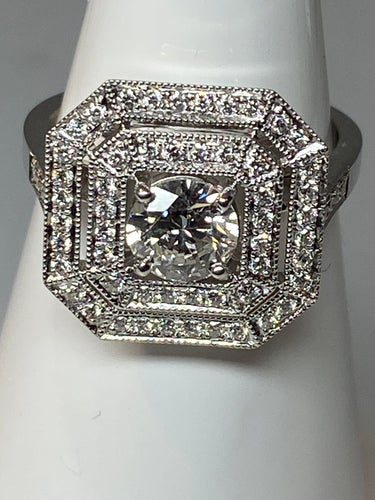 Bague 51 Bague de fiançailles, diamant 58 Facettes AB46