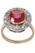 Bague 52 Bague Pompadour Art Nouveau rubis et diamants 58 Facettes 093071