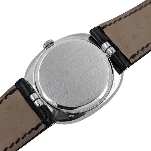 Montre Patek Philippe Golden Ellipse 3848 RARE White 18k Gold Circa 1990 Caliber 215 58 Facettes