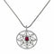 Collier Pendentif en or blanc, rubis ovale (chaîne non incluse) 58 Facettes PG-201047