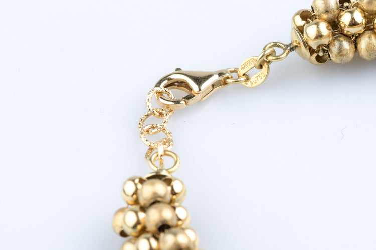 Bracelet Bracelet boules en trois ors 18k or jaune, blanc et rose 58 Facettes BRBLECC1325-107
