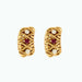 Boucles d'oreilles ANDRE VASSOR x VAN CLEEF & ARPELS - Paire de clip d'oreille or jaune, rubis et diamants 58 Facettes YD7