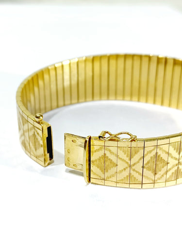 Bracelet Bracelet Articulé En Or 1970 58 Facettes