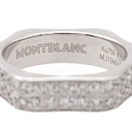 Bague 52 Montblanc Bague Alliance  Or blanc Diamant 58 Facettes 1747040CN