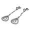 Boucles d'oreilles Boucles d'oreilles en or blanc 18 carats serties de diamants 58 Facettes PE248