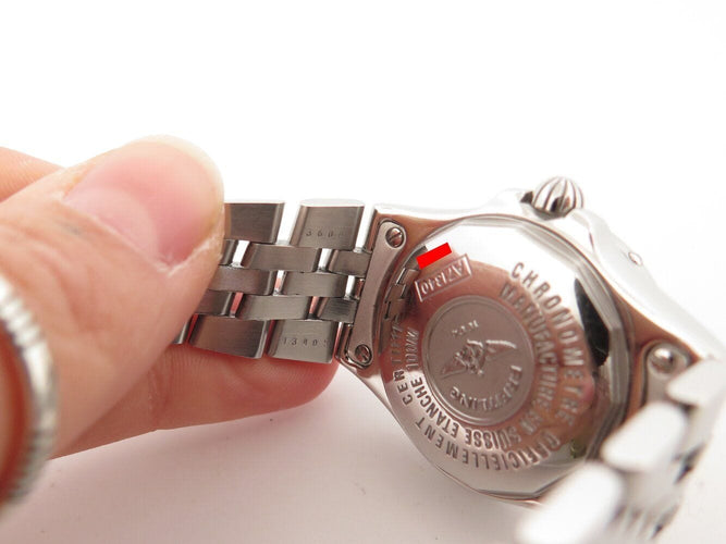 Montre montre BREITLING starliner a71340 30mm lunette diamants acier quartz 58 Facettes 271883