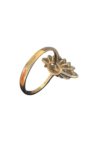 Bague 52 Bague marquise Or jaune et diamants 58 Facettes 3