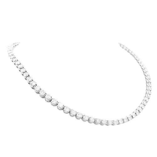 Collier Collier rivière or blanc et diamants. 58 Facettes 34933