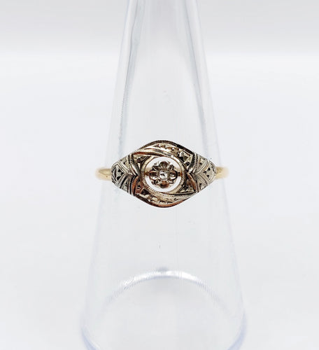 Bague 54 Bague art déco or diamant 58 Facettes A04937