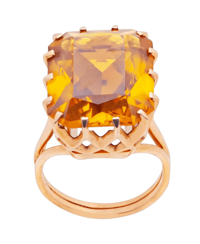 Bague cocktail Or 18K Citrine