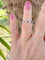 Bague 51.5 Bague alliance américaine or blanc diamants et rubis 58 Facettes AA 1670