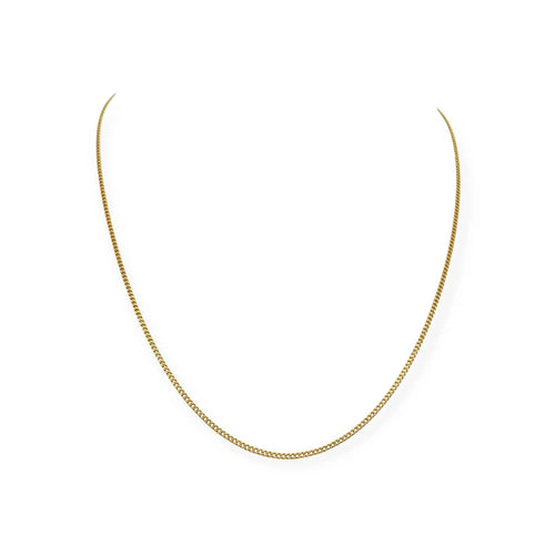 Collier Chaîne maille gourmette 45,5 cm en or jaune 750 58 Facettes 330092185