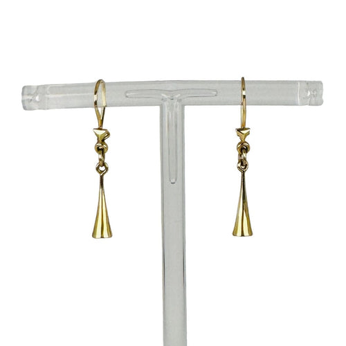 Boucles d'oreilles Boucles d'oreilles pendantes en or jaune avec quartz blanc 58 Facettes 2508003