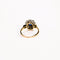 Bague 52 Bague marguerite saphir diamants en or jaune et blanc 58 Facettes LMB-286