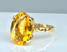 Bague 52 Bague or jaune, citrine 58 Facettes AB385