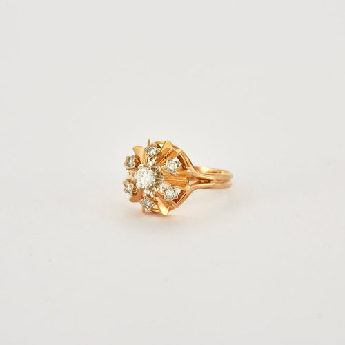 Bague 54 Bague or jaune diamants 58 Facettes