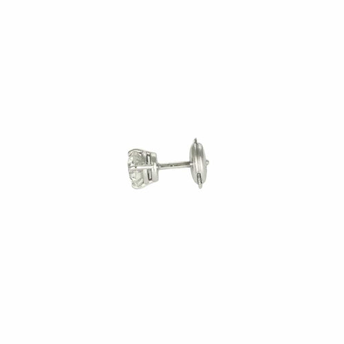 Boucles d'oreilles Puces d'oreilles or blanc et diamant 58 Facettes LF18