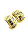 Boucles d'oreilles BVLGARI. Collection "Tubogas", boucles d'oreilles vintage or et acier 58 Facettes