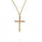 Collier Croix sur Chaine Or Jaune Diamants "Battista" Maria Battaglia 58 Facettes