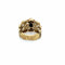 Bague 50 Bague Bandeau Saphir Diamants Or Jaune 58 Facettes